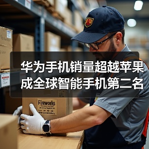 华为智能手机市场份额飙升超越苹果荣登第二