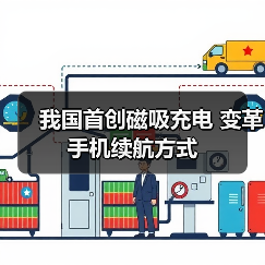 磁吸充电技术颠覆传统，一贴即可快速充电