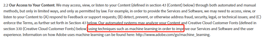 Adobe更新隐私条款 意味着有权将用户作品用于训练AI Adobe更新隐私条款 意味着有权将用户作品用于训练AI