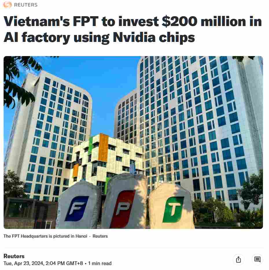 FPT与英伟达战略合作AI工厂投资