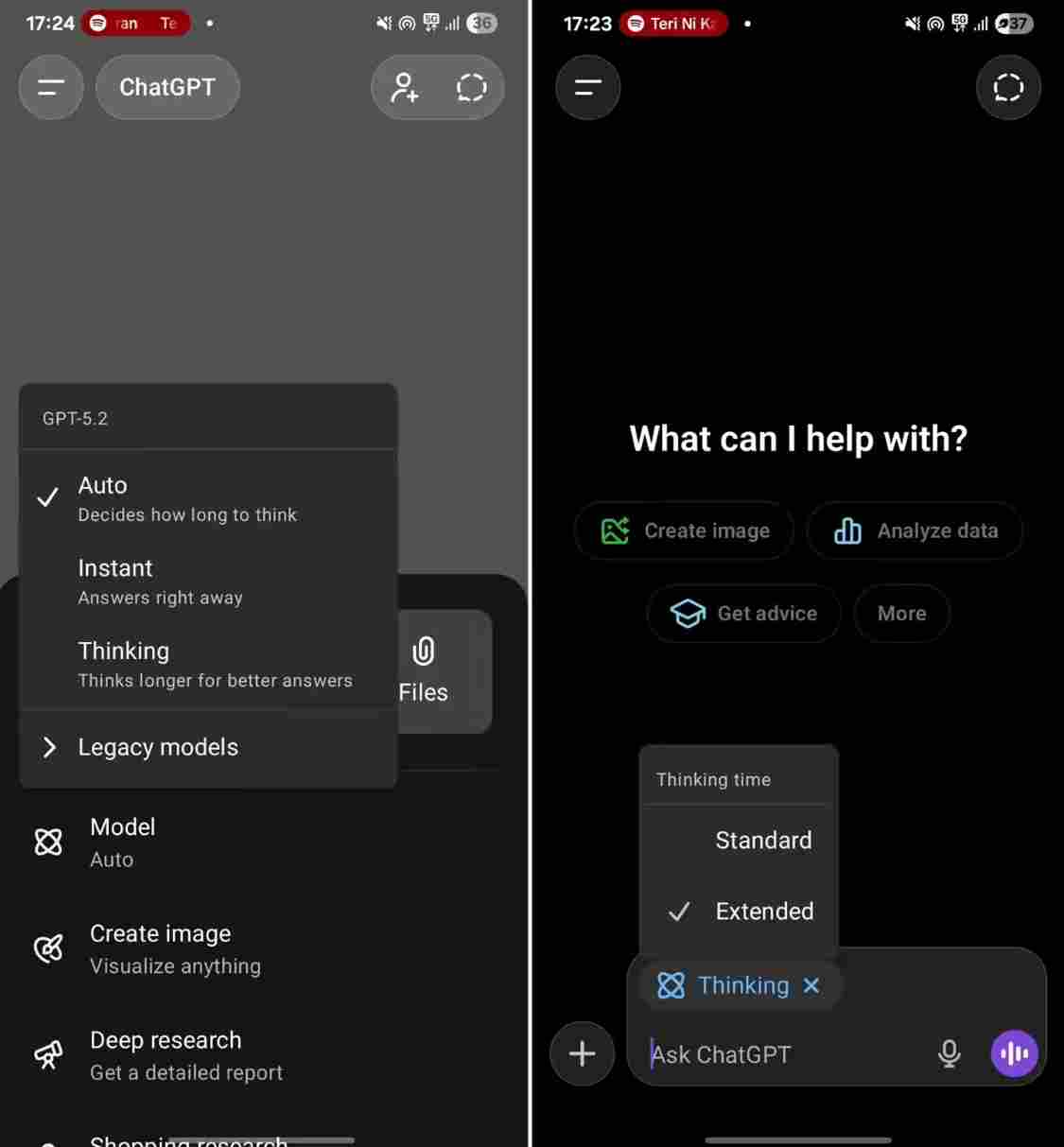 安卓版ChatGPT新增思考时长切换功能提升用户体验 安卓版ChatGPT新增思考时长切换功能提升用户体验